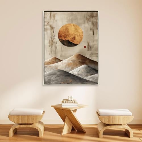 لوحات جدارية فن تجريدي تصميم موردن عصري