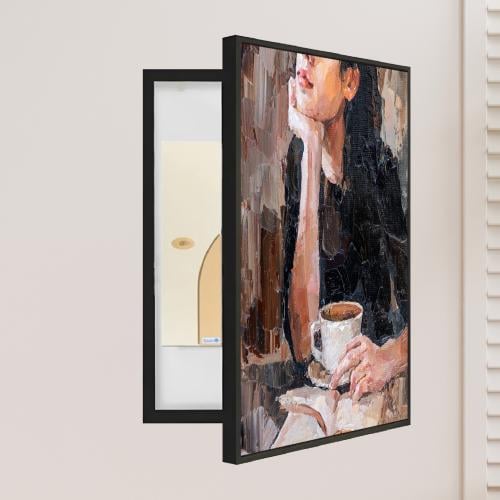 لوحة فنية لتغطية طبلون الكهرباء بتصميم مودرن