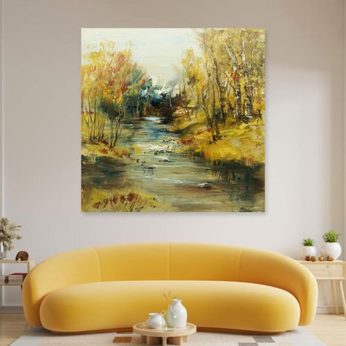 لوحة جدارية فن تجريدي تصميم مودرن