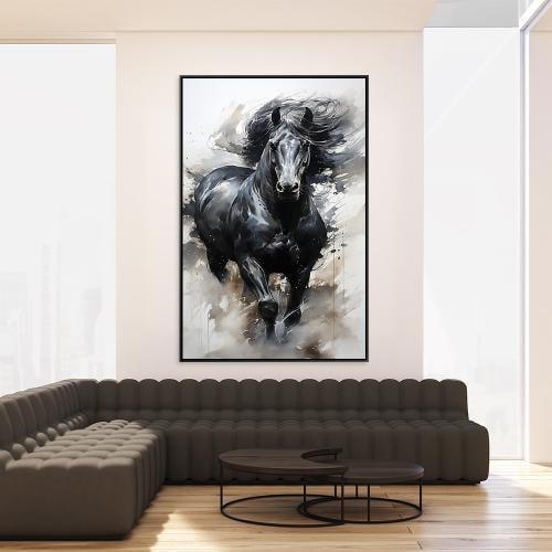 لوحات جدارية خيل تصميم مودرن