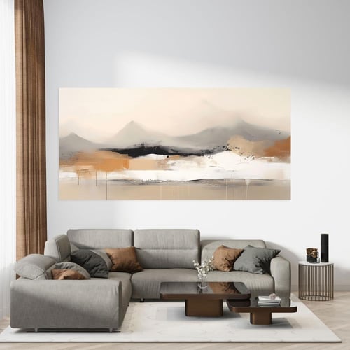 لوحة جدارية فن تجريدي تصميم مودرن