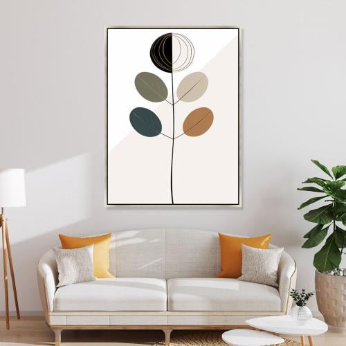 لوحات جدارية ورد تصميم موردن عصري