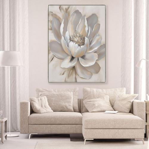 لوحات جدارية فن تجريدي ورد تصميم موردن عصري