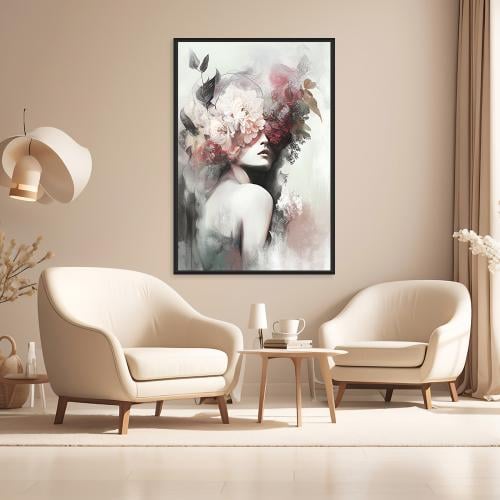 لوحة بنت تصميم مودرن