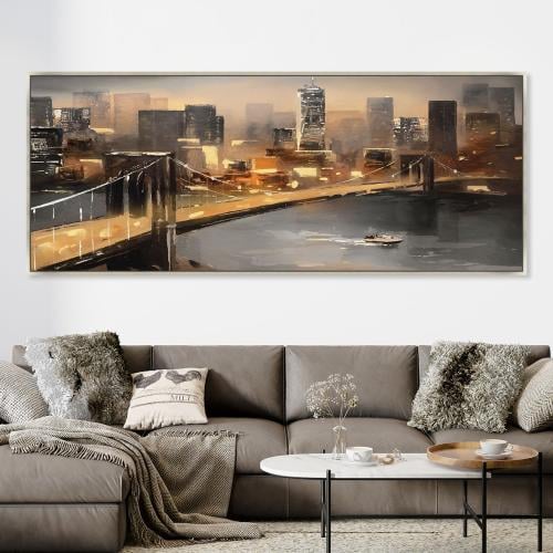 لوحات جدارية فن تجريدي تصميم موردن عصري