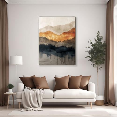 لوحات جدارية فن تجريدي تصميم موردن عصري