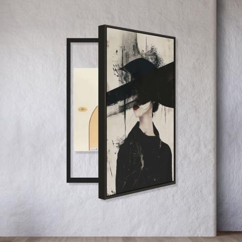 لوحة فنية لتغطية طبلون الكهرباء بتصميم مودرن