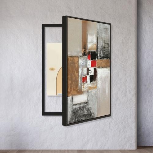 لوحة فنية لتغطية طبلون الكهرباء بتصميم مودرن