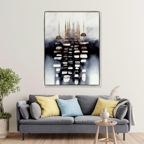 لوحات جدارية فن تجريدي تصميم موردن عصري