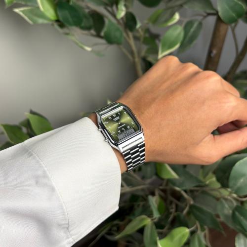 ساعة كاسيو - اخضر