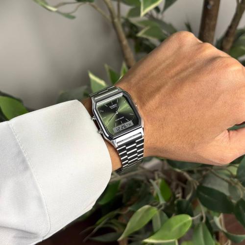 ساعة كاسيو - اخضر