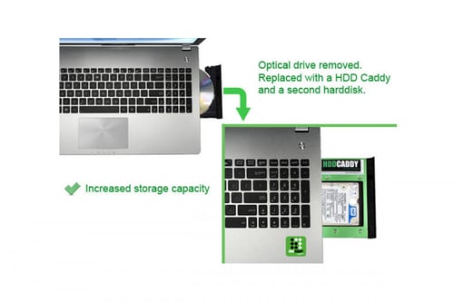كادي اضافة هاردسك داخلي للابتوب CADDY