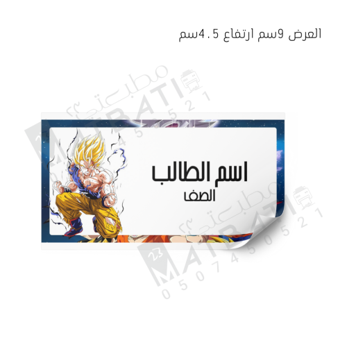 ملصق اسم 12 حبة | S002