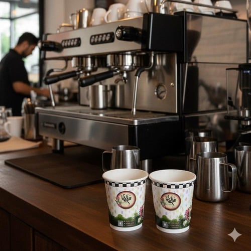 اكواب ورقيه ٤ قطع