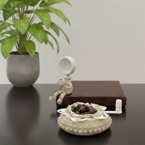 وعاء لوزن البن + مجسم بورتافلتر