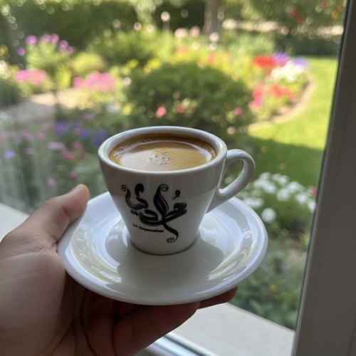 كوب لاتيه + كوب إسبريسو