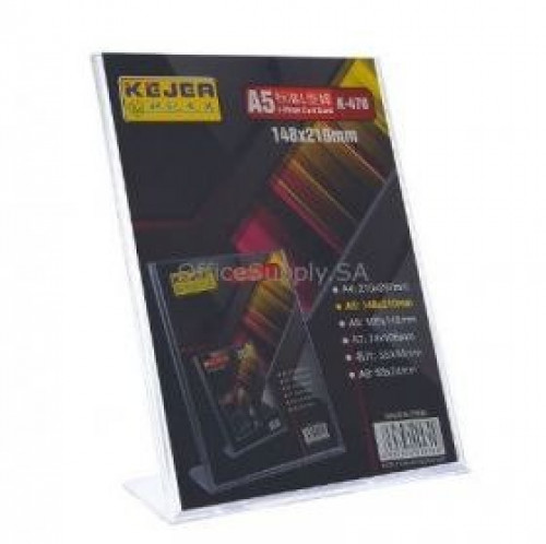 حامل إعلانات طولي حرف L مقاس A5