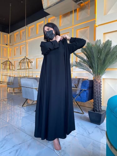 عبايه طبقتين لف صيفي