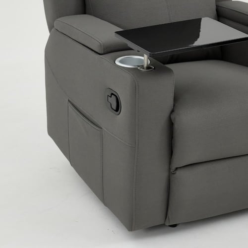 كرسي استرخاء سينمائي ثابت مع طاولة لابتوب وحامل اك...