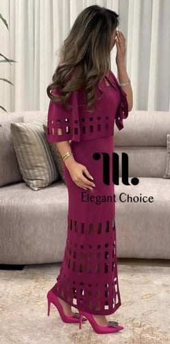 فستان انيق مع كيب منفصل(#67)