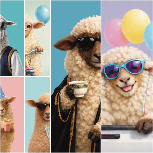 باكج خراف عيد الأضحى – تصاميم مرحة جاهزة للطباعة |...