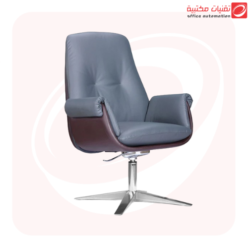 كرسي جلد دوار