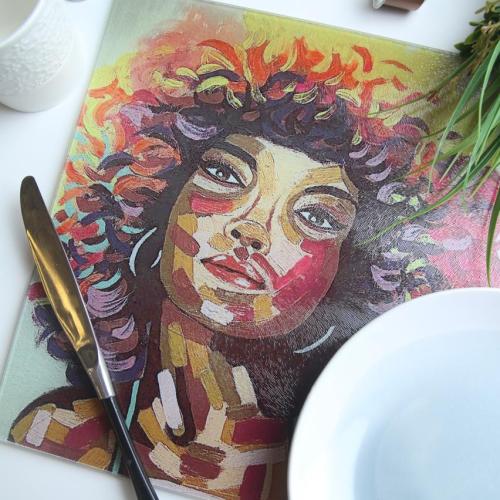 SHAHD GALLERY Glass Chopping Board
