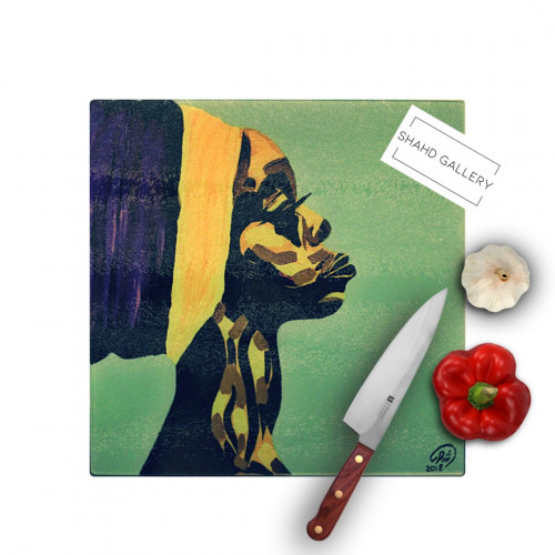SHAHD GALLERY Glass Chopping Board