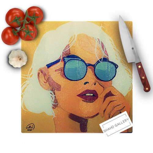 SHAHD GALLERY Glass Chopping Board