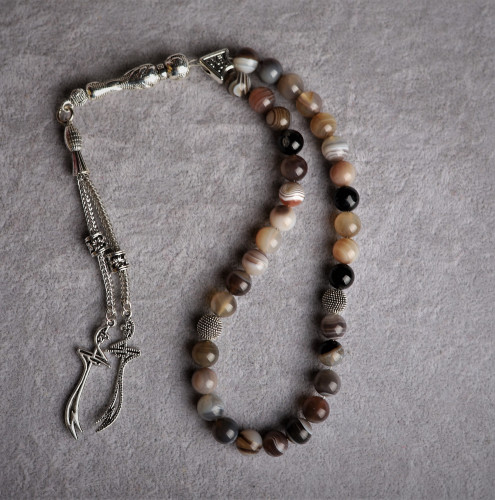 عقيق Agate بني