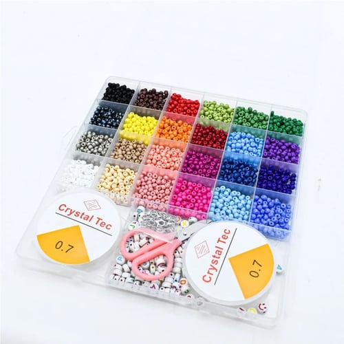 مجموعة خرز لصناعة اساور بنات