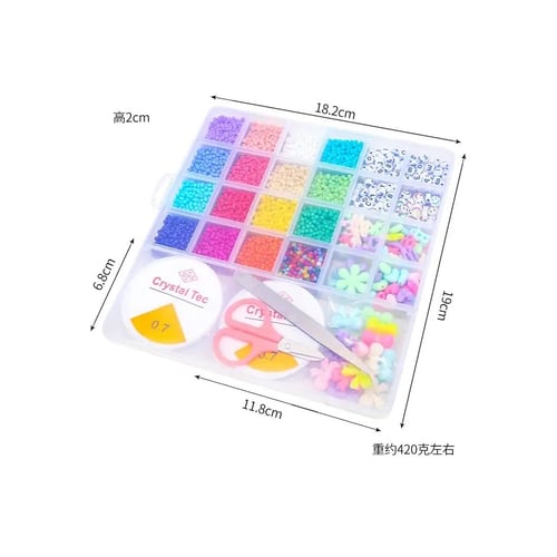 مجموعة خرز لصناعة اساور بنات