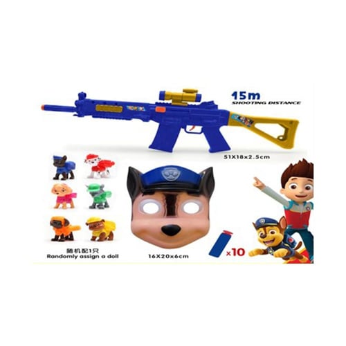 مسدس مع قناع دوريات المخلب