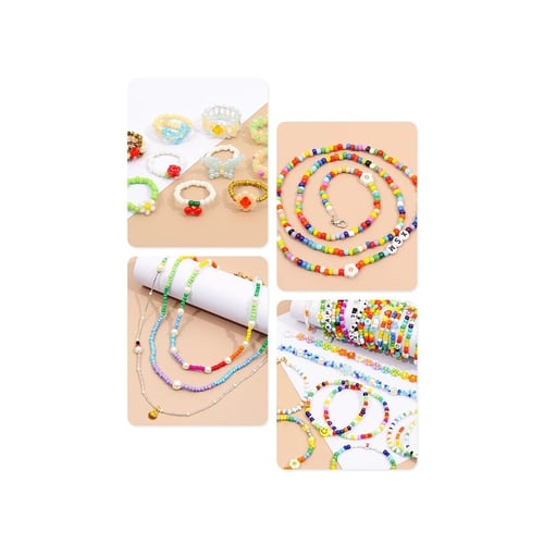 مجموعة خرز لصناعة اساور بنات