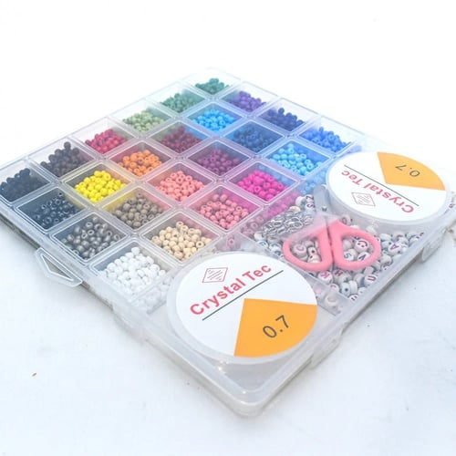 مجموعة خرز لصناعة اساور بنات