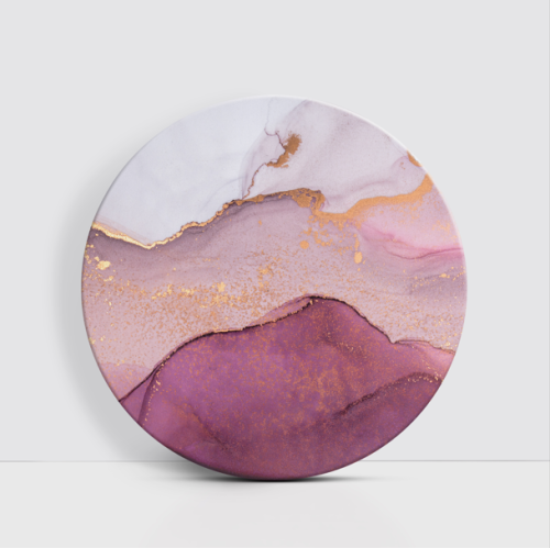 همس البنفسج والذهب - دائرية