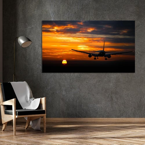 هبوط لحظة الغروب