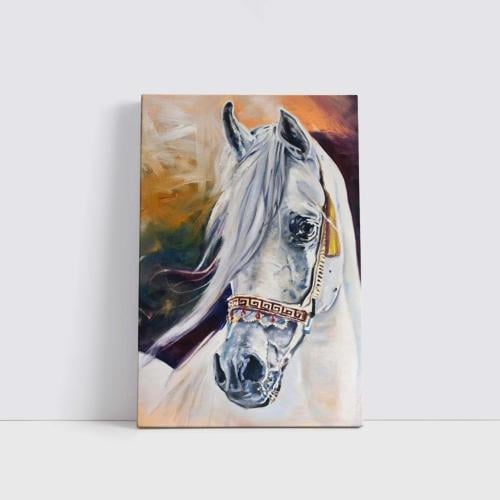 رسمة خيل أبيض