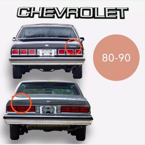 علامه شعار شنطه - شفروليه كابرس ٨٠ - ٩٠