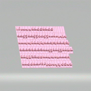 ختم الحروف العربية (منتج رقمي) صيغة stl