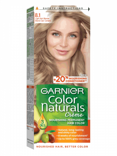 غارنيية صبغة الشعر كولور ناتشرلز أشقر فاتح رمادي 8...