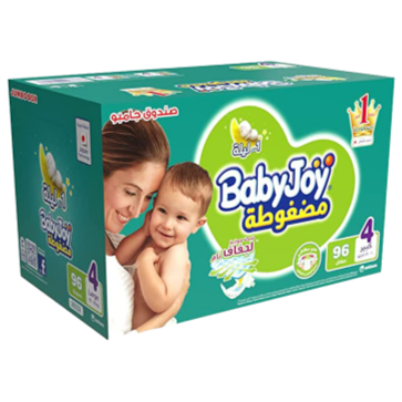 بيبي جوي صندوق جامبو مقاس (4) * 96 قطعة