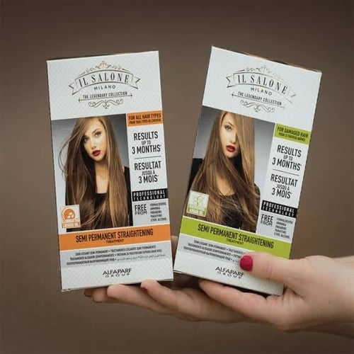 الصالون ميلانو بروتين فرد الشعر بزيت بذور الكتان