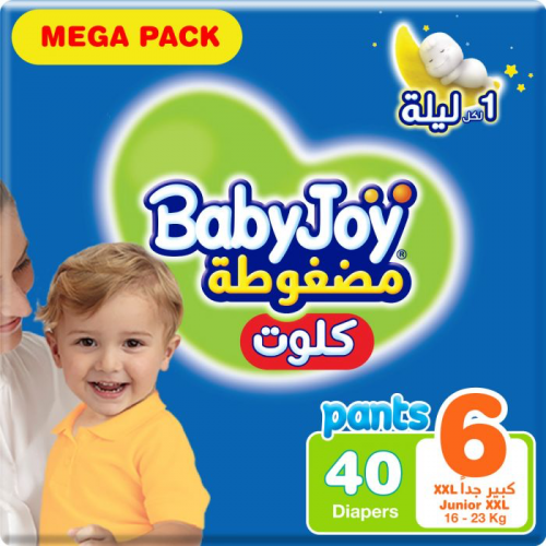 بيبي جوي كلوت عبوة ميجا مقاس (6) * 40 قطعة