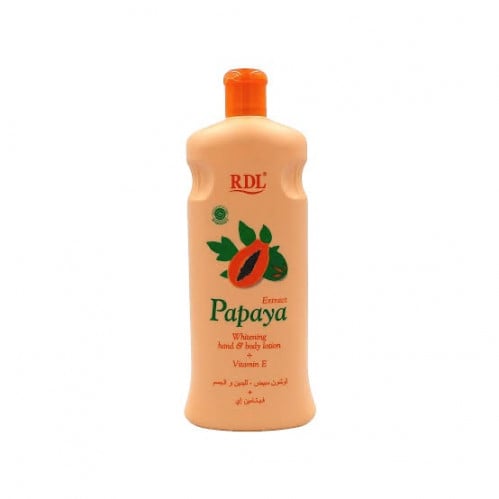 ار دى ال لوشن البابايا لليدين والجسم ب 600 مل