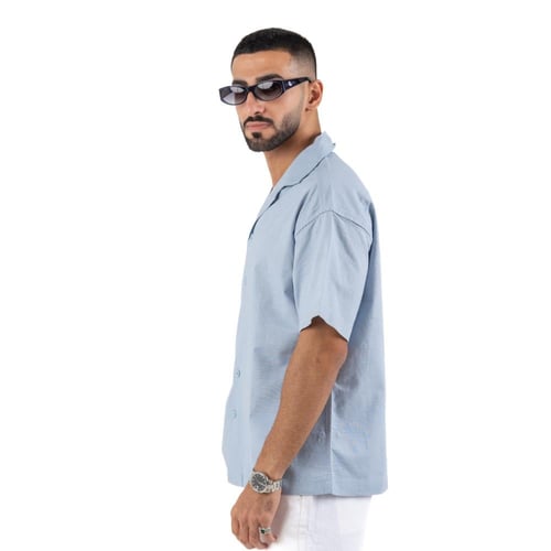 Sky Blue Linen Shirt
