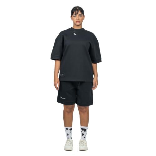 Black T-shirt and shorts set