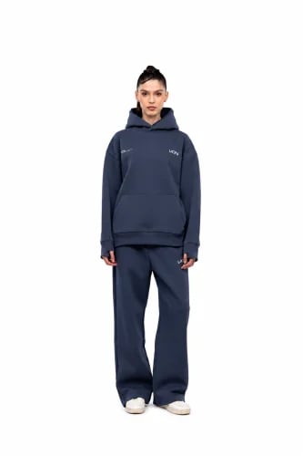 Navy hoodie & pants set