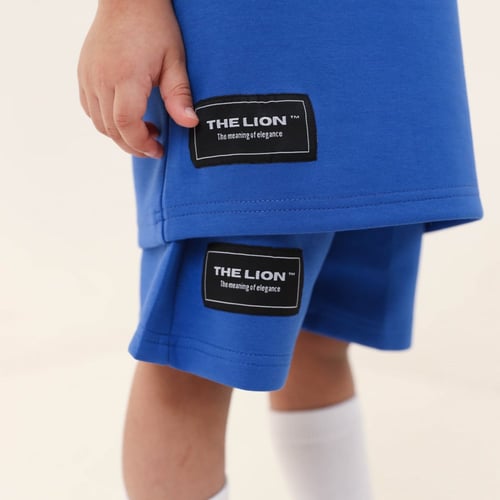 Blue T-shirt and shorts