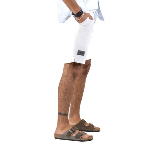 White Linen Shorts